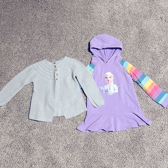 Other - Size 5T cardigan/ Frozen sweatshirt